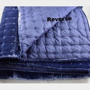 Martha Stewart velvet king quilt and two standard shams